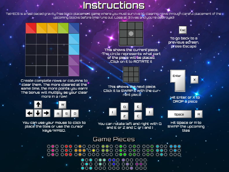 TetrECS Instructions Page